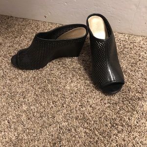 Like new! Black open toe open heel booties! Size 8